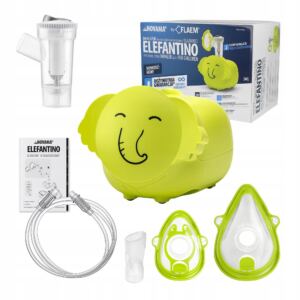 NOVAMA INHALATOR NEBULIZATOR DLA DZIECI DOROSŁYCH ELEFANTINO CICHY SŁOŃ