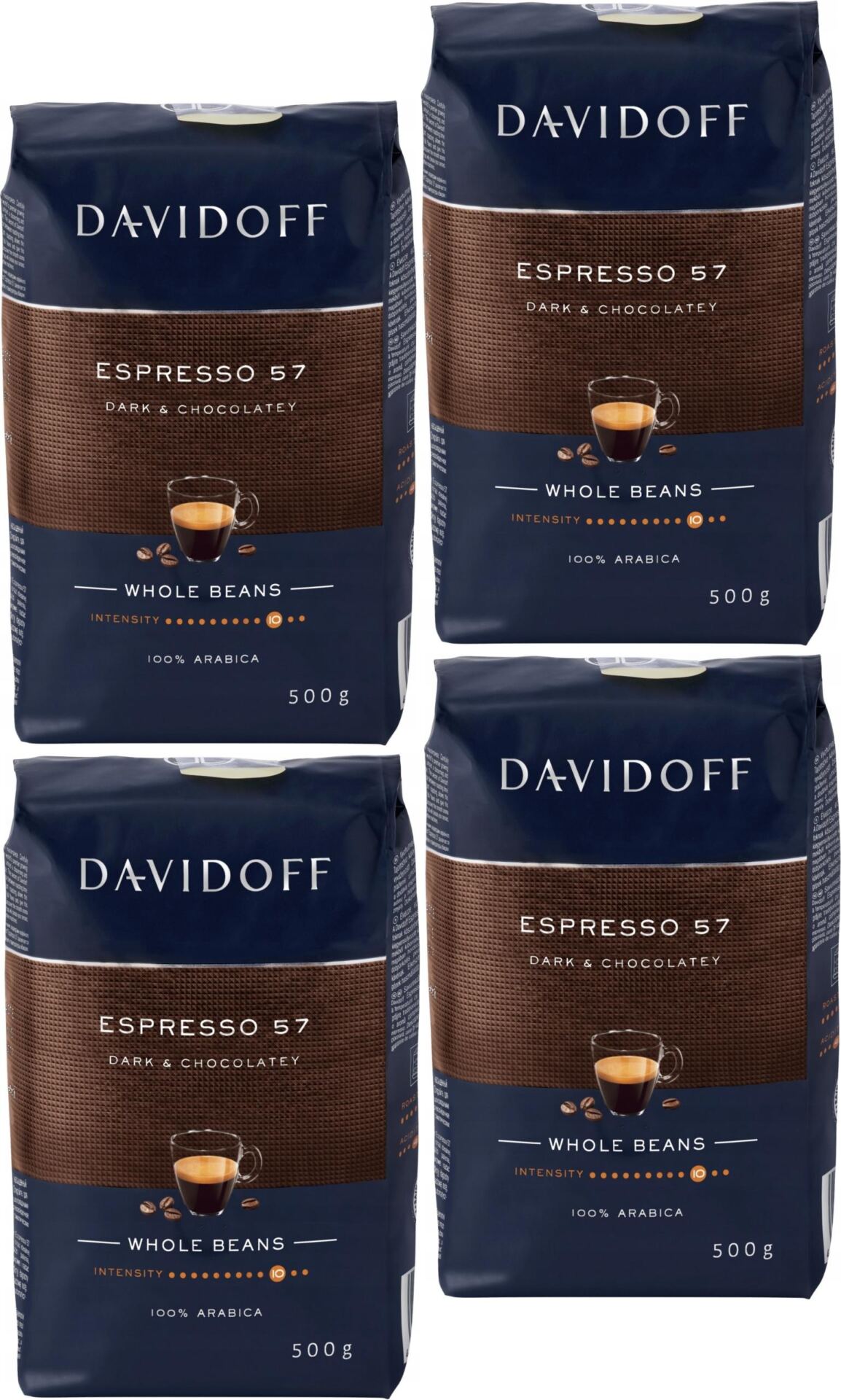 Davidoff Espresso 57 Dark & Chocolatey 500g Kawa Ziarnista Arabika - obrazek 10