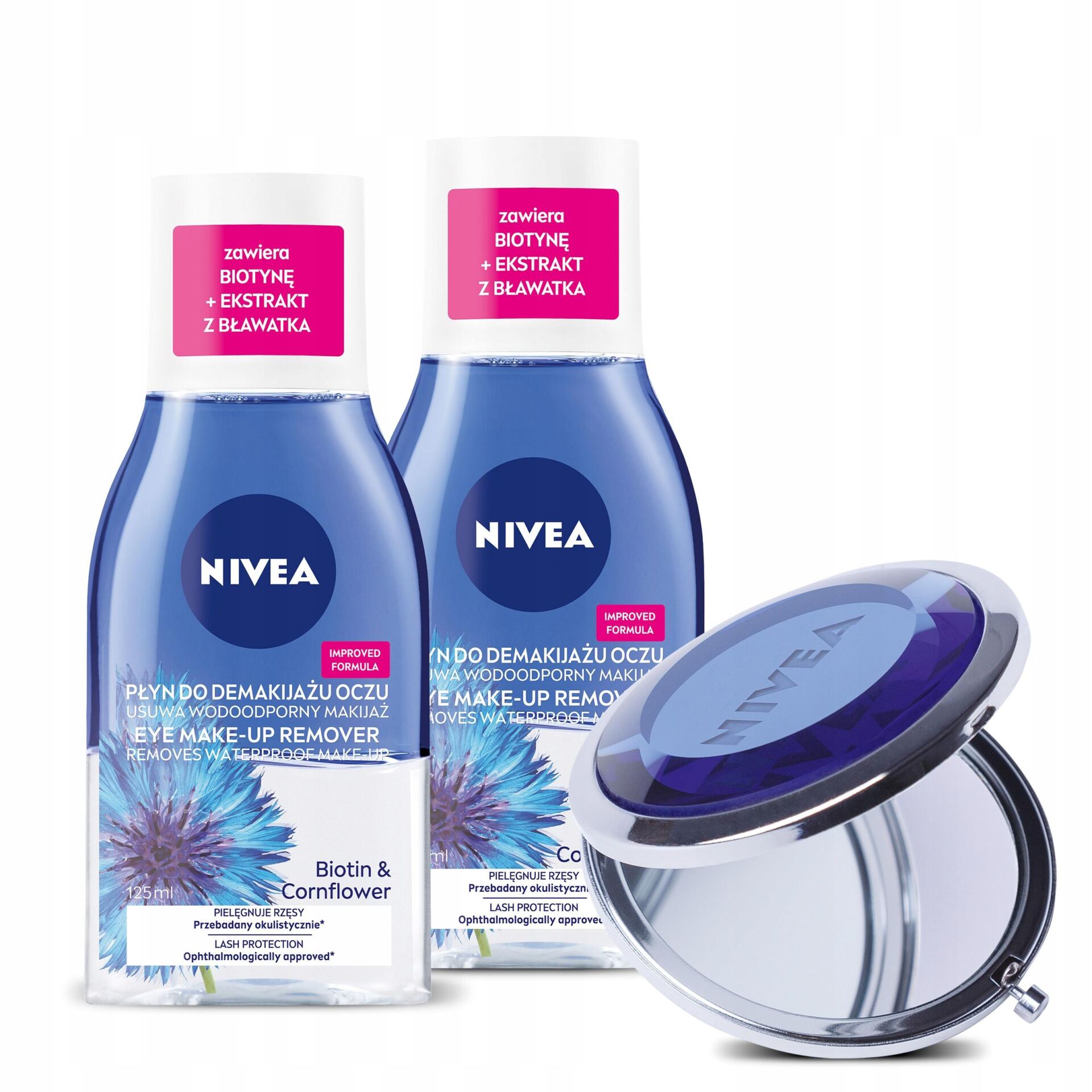 NIVEA Dwufazowy płyn do demakijażu oczu z biotyną i bławatkiem 125ml - obrazek 11