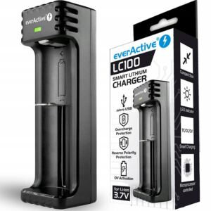 EverActive LC-100 ładowarka Li-ion 18650 21700 USB
