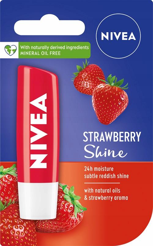 Nivea Pielęgnująca pomadka do ust Strawberry Shine 4.8g - obrazek 6