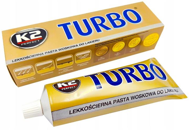 K2 TURBO TEMPO 120G K001 NABŁYSZCZAJĄCA PASTA POLERSKA DO LAKIERU - obrazek 11