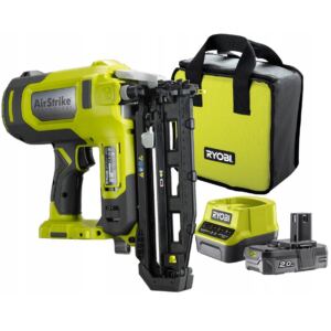 ZESTAW RYOBI SZTYFCIARKA TAKER 18V AirStrike R18GN18 AKU 2Ah ŁADOWARKA