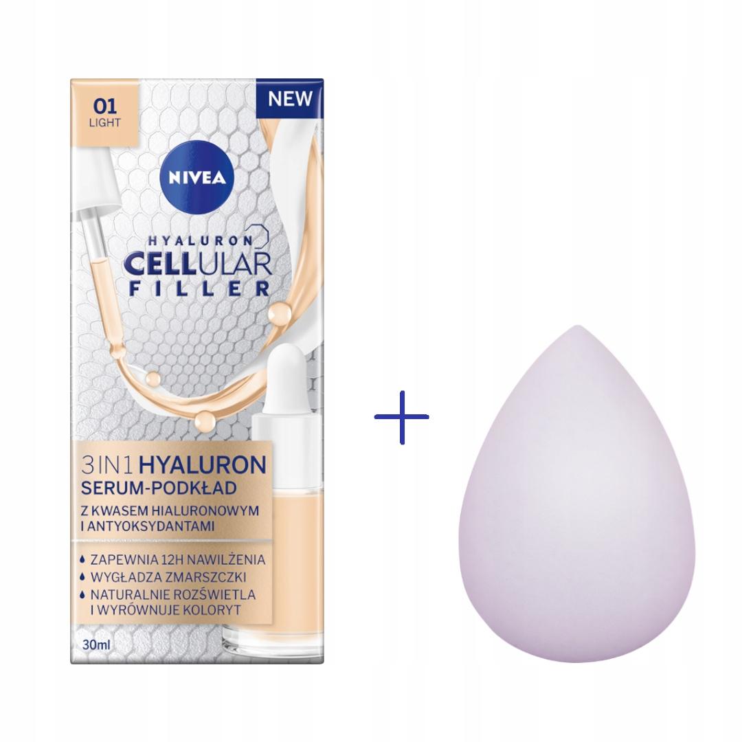 NIVEA HYALURON CELLULAR FILLER 3W1 SERUM-PODKŁAD kolor jasny, 30ml - obrazek 14