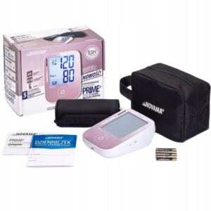 CIŚNIENIOMIERZ NARAMIENNY NOVAMA PRIME PINK ZASILACZ DOKŁADNOŚĆ ESH ARYTMIA