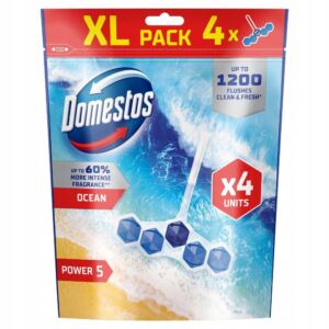 Domestos Power 5 kostka do WC Pełna Moc Zawieszka Ocean XL 4x50g