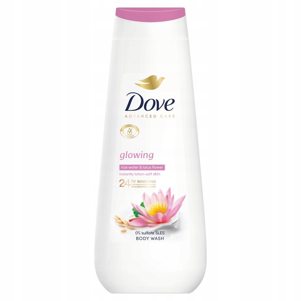 Dove Glowing Nawilżający Żel Pod Prysznic do Kąpieli Kwiat Lotosu 400 ml