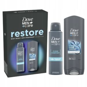 DOVE Men Care Zestaw prezentowy dla mężczyzn dezodorant + żel pod prysznic