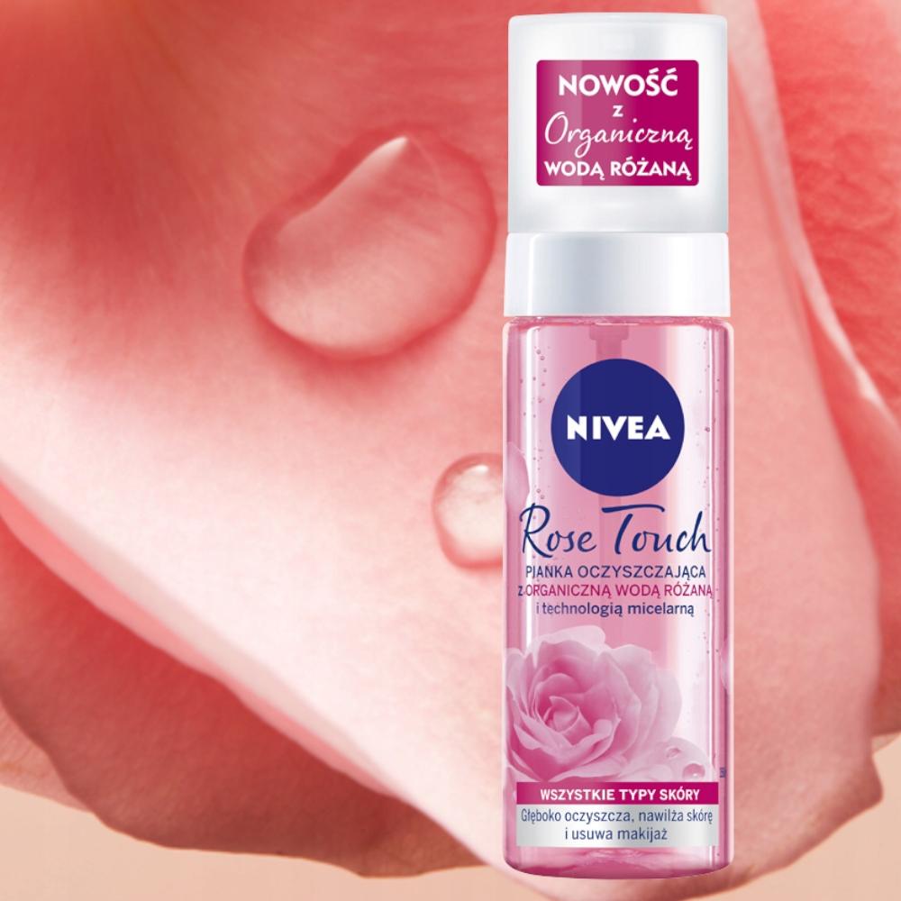 NIVEA Pianka mus do mycia twarzy Rose Touch 150ml - obrazek 2