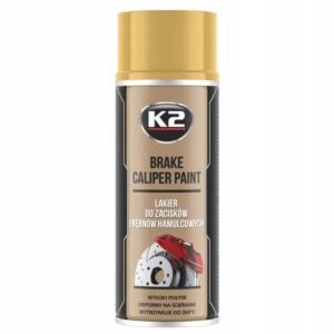 K2 BRAKE CALIPER PAINT LAKIER DO ZACISKÓW HAMULCOWYCH ZŁOTY 400ML L346ZL