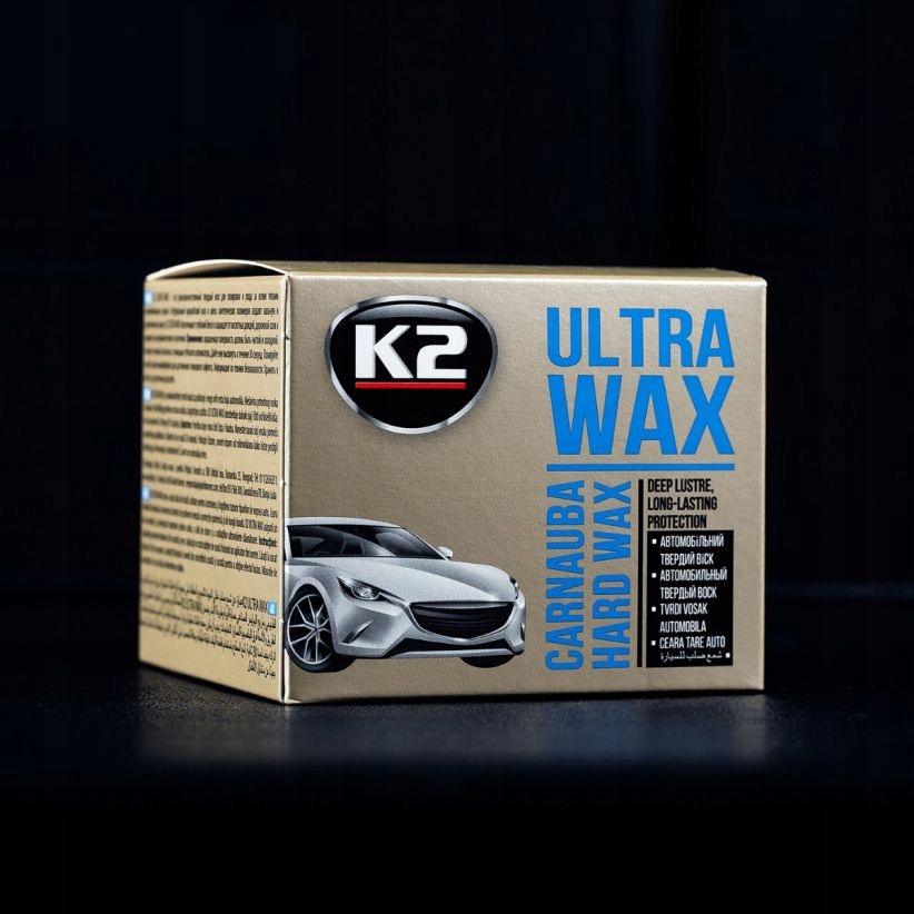 K2 ULTRA WAX TWARDY WOSK DO NABŁYSZCZANIA I OCHRONY LAKIERU CARNAUBA 250G - obrazek 5