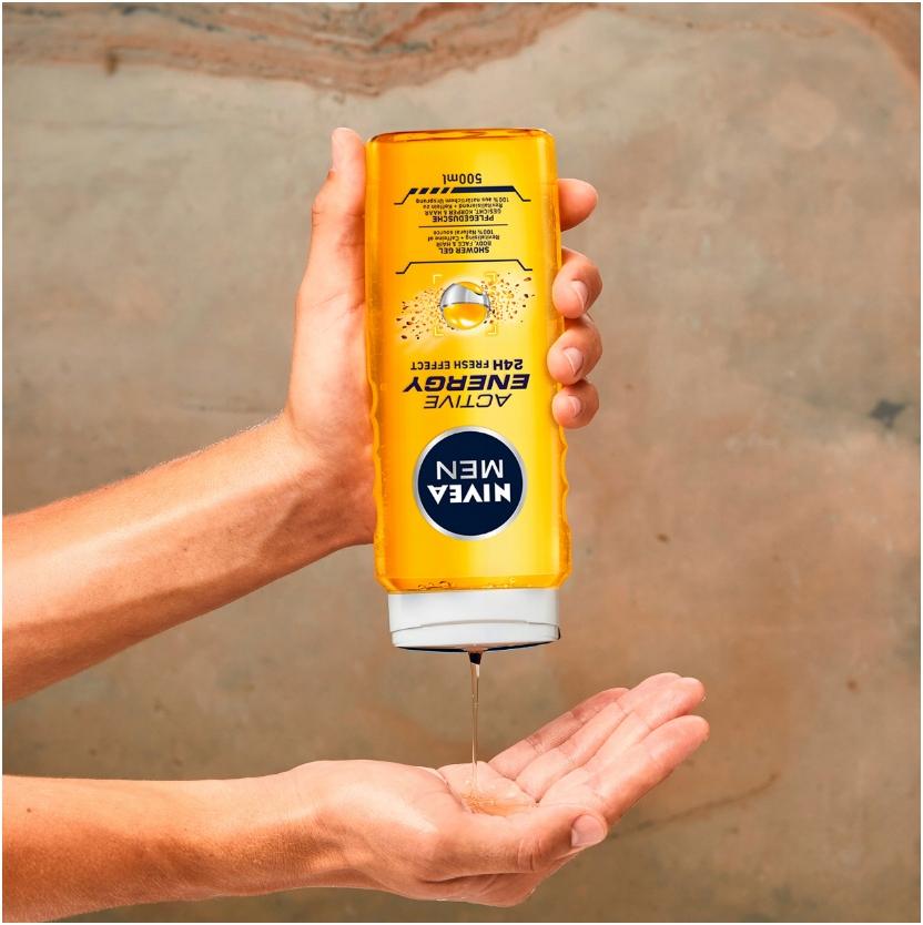 NIVEA MEN Żel pod prysznic Active Energy 500 ml - obrazek 8