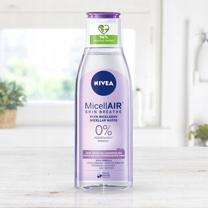 NIVEA KOJĄCY PŁYN MICELARNY DO CERY WRAŻLIWEJ I NADWRAŻLIWEJ 200ml - obrazek 2