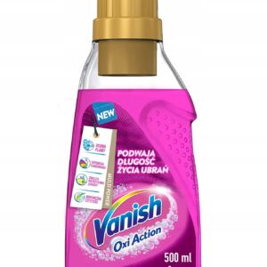 Vanish Oxi Action Pink odplamiacz do kolorowych tkanin w żelu 500ml