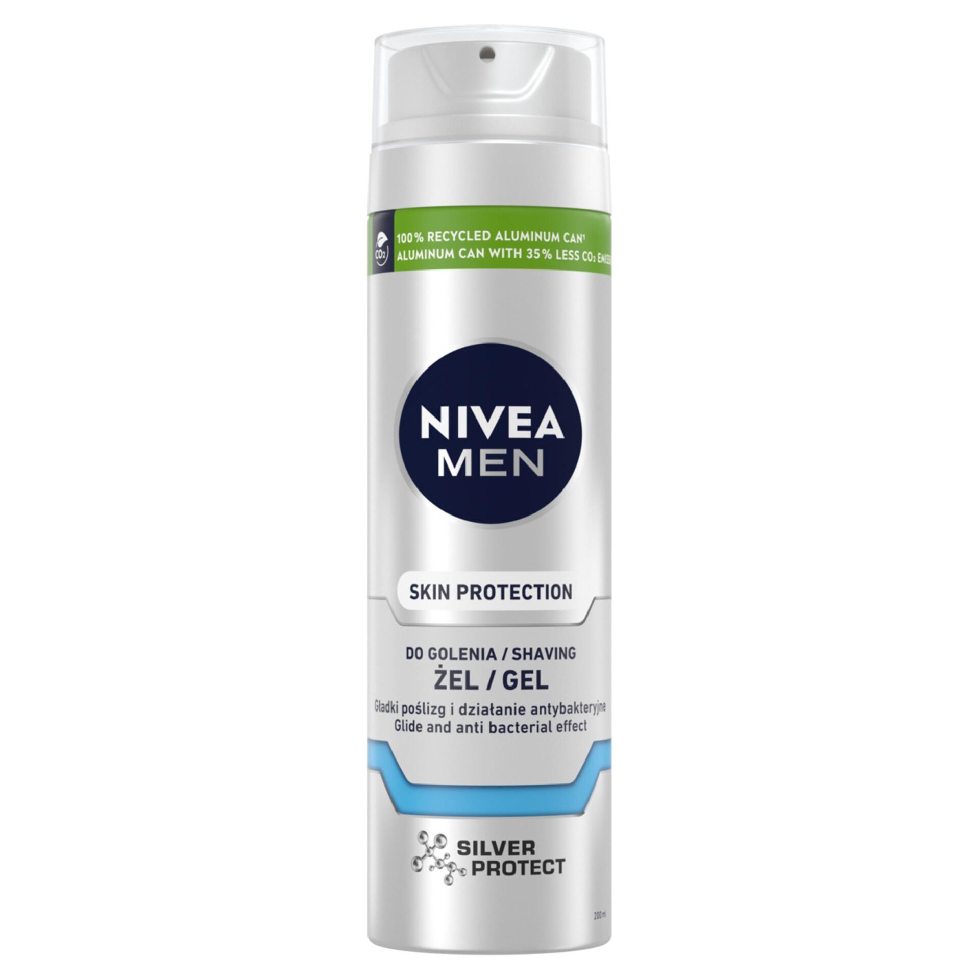 NIVEA MEN Żel do golenia Silver Protect 200 ml - obrazek 6