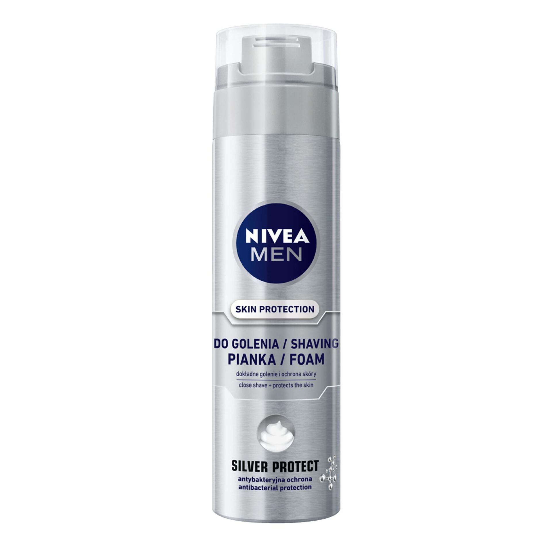 NIVEA MEN Pianka do golenia Silver Protect 200 ml - obrazek 4