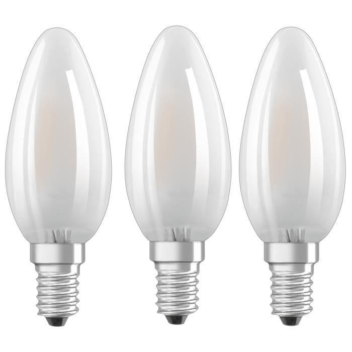 OSRAM Żarówki LED Ledowe E14 4W = 40W 2700K ŚWIECA 3PAK Ciepła Barwa - obrazek 5