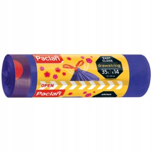 PACLAN WORKI NA ŚMIECI ZAPACHOWE Z TAŚMĄ 35L 14SZT