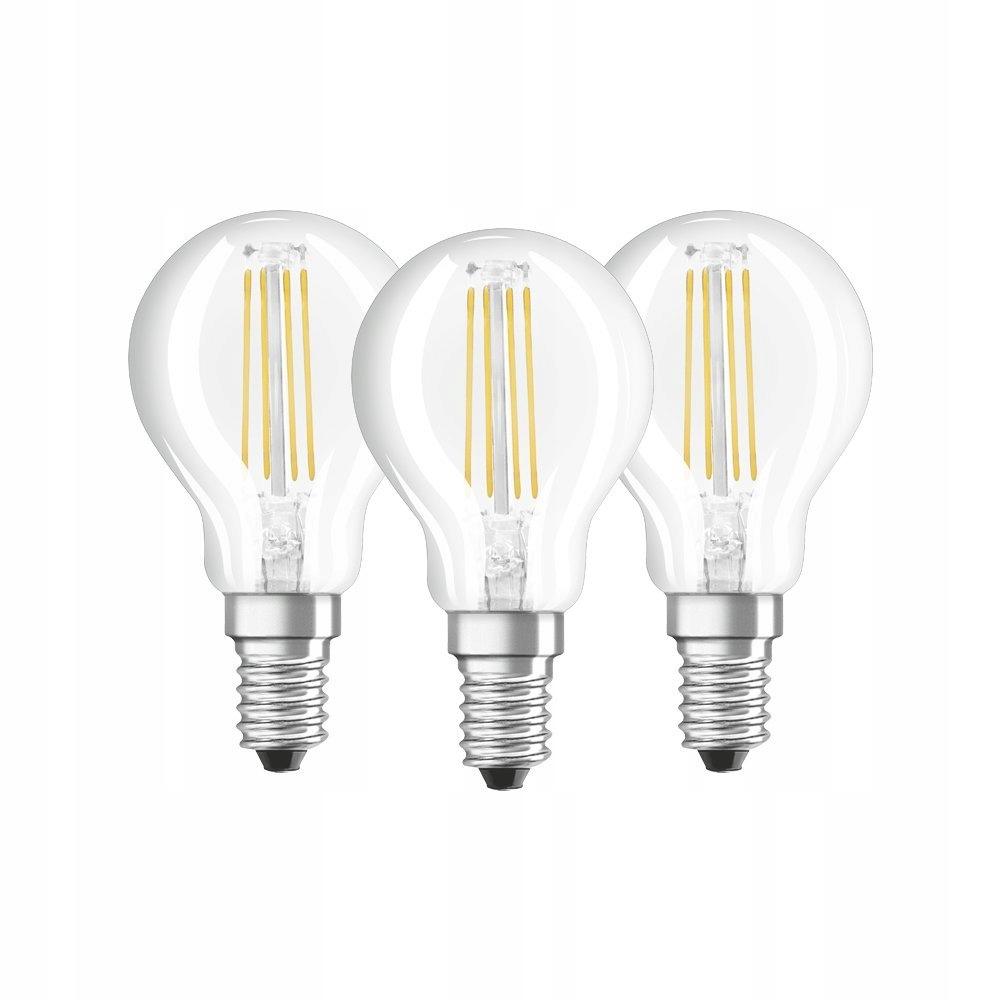 OSRAM Zestaw Żarówka LED E14 4W 470lm 4000K 3PAK - obrazek 5