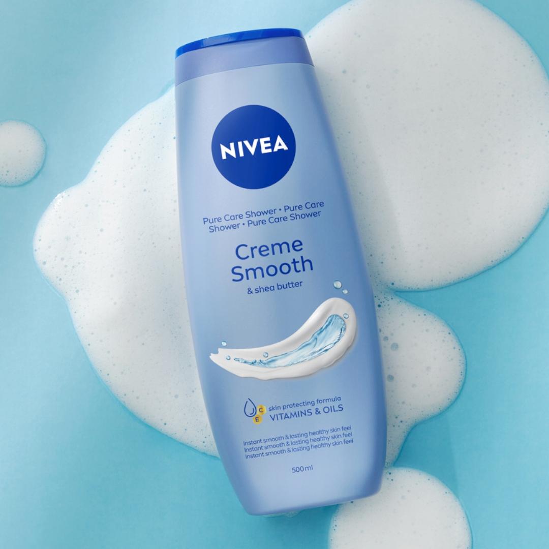 NIVEA Kremowy żel pod prysznic Creme Smooth 500 ml - obrazek 4