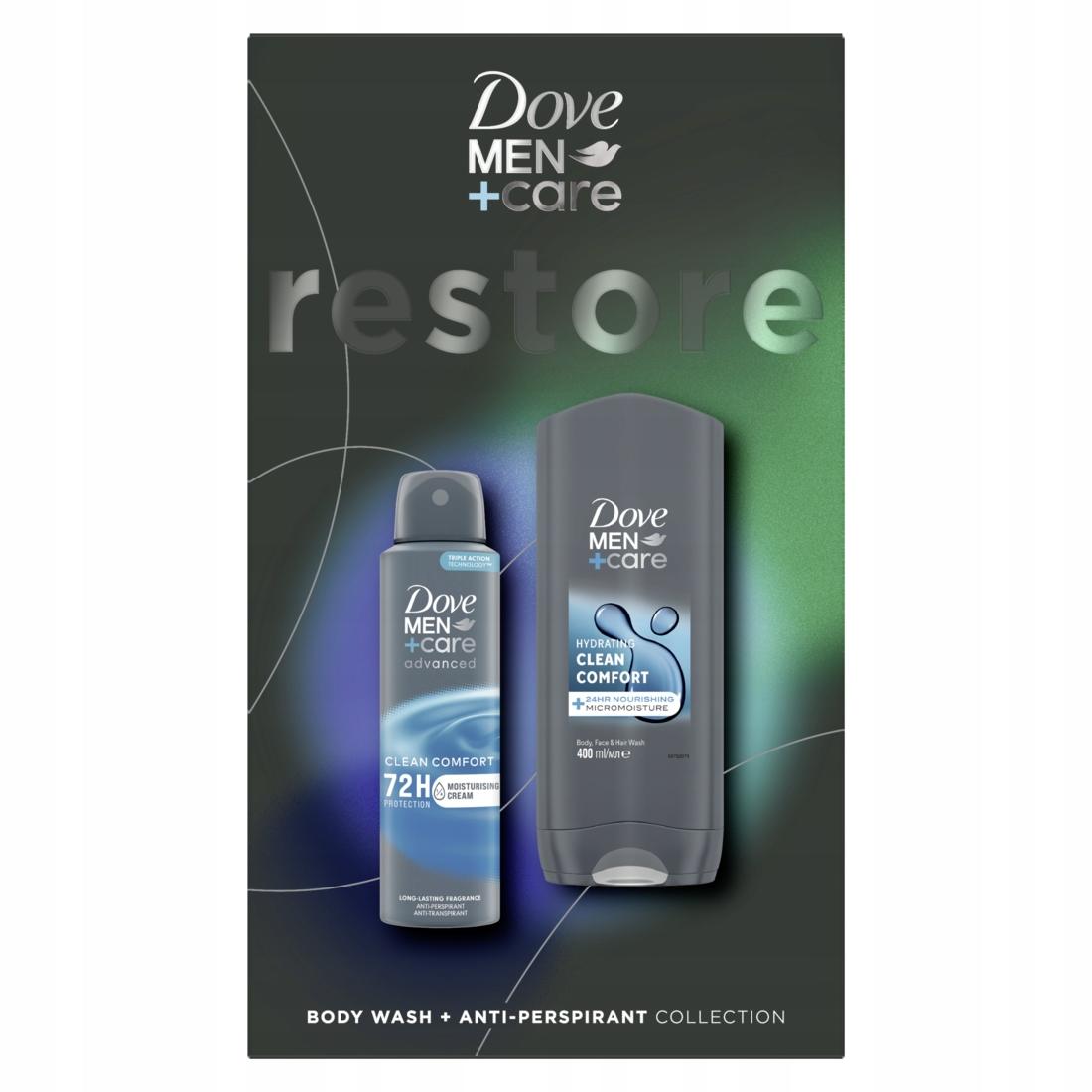 DOVE Men Care Zestaw prezentowy męski spray + żel do mycia ciała i włosów - obrazek 2