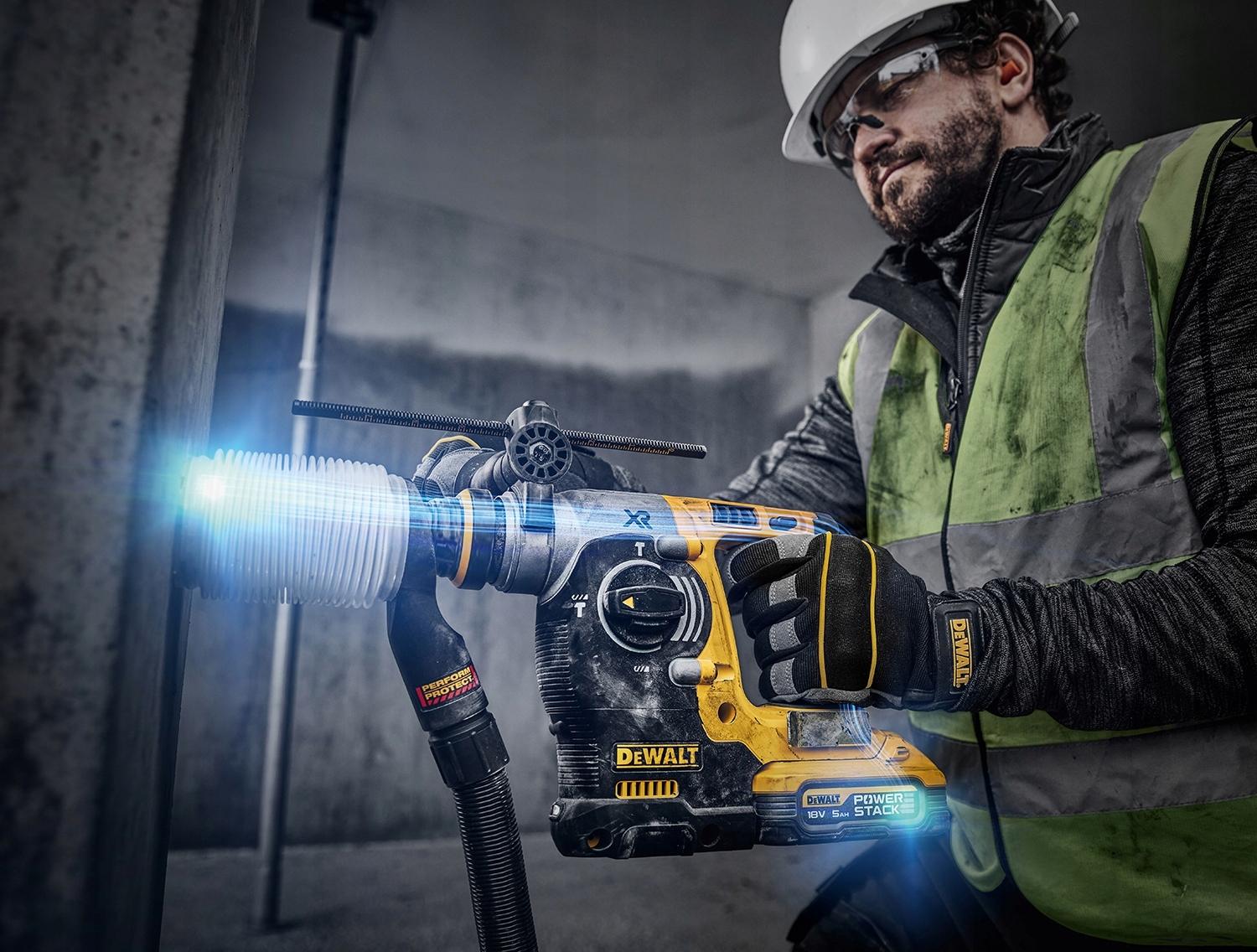 DEWALT MŁOTOWIERTARKA 2,1J SDS-PLUS 18V DCH273NT UDAROWA + WALIZKA TSTAK II - obrazek 12