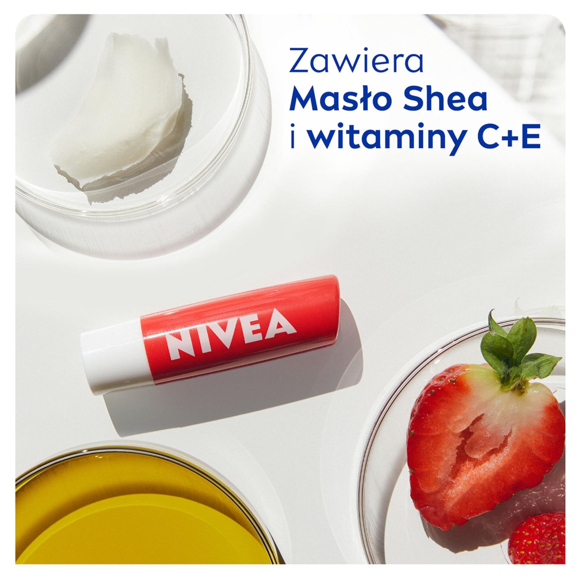 Nivea Pielęgnująca pomadka do ust Strawberry Shine 4.8g - obrazek 11