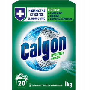 CALGON HYGIENE+ PROSZEK DO CZYSZCZENIA I OCHRONY PRALKI ODKAMIENIACZ 1KG