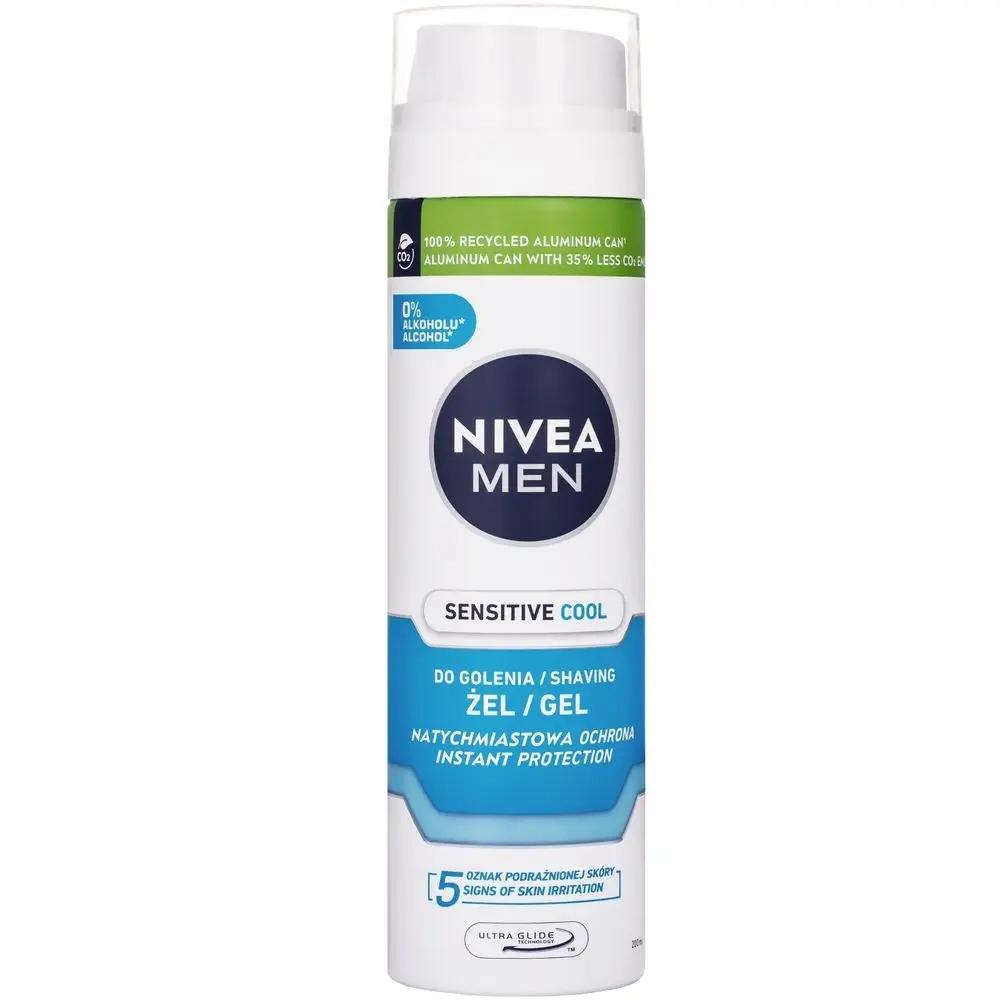 Nivea Men żel do golenia Sensitive Cool Gel 200 ml - obrazek 5