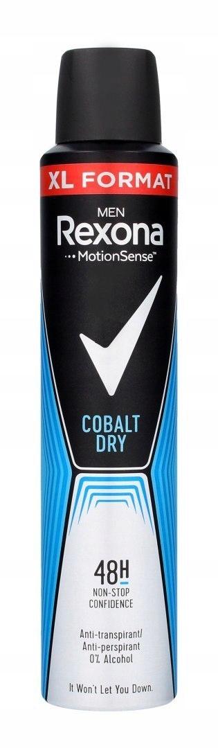 Rexona Men Cobalt Dry MotionSense Antyperspirant w Sprayu Dezodorant 200ml - obrazek 5