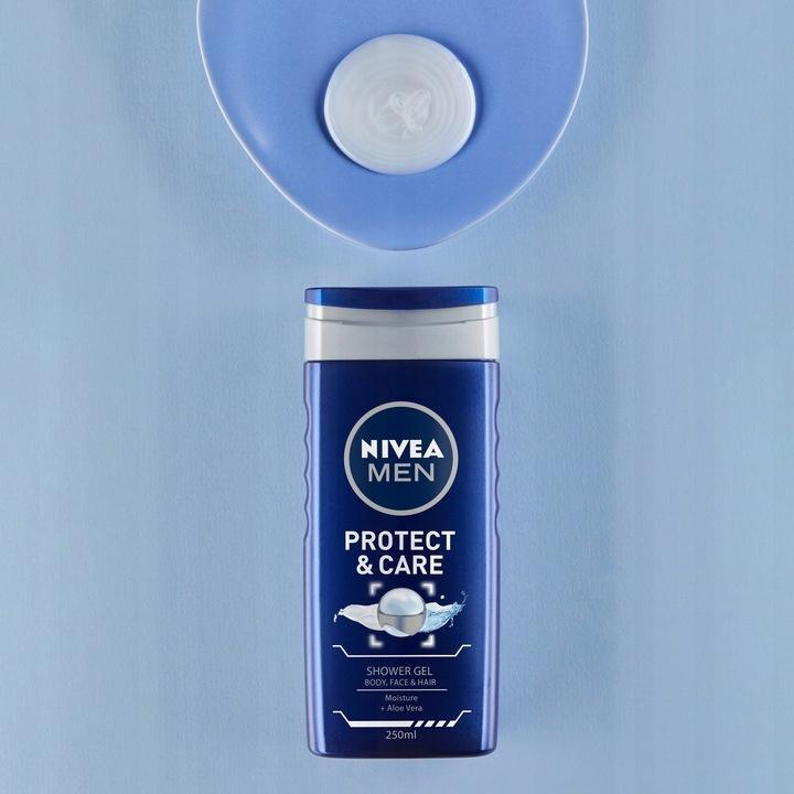 NIVEA MEN Żel pod prysznic Protect&Care 250ml - obrazek 3