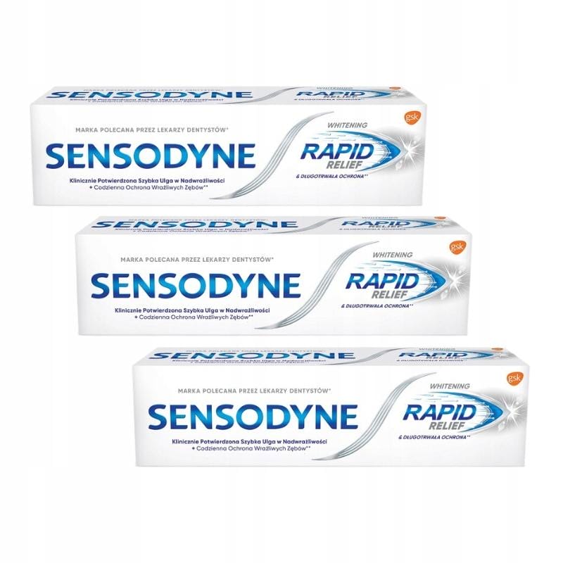 SENSODYNE Pasta do zębów Ultraszybka Ulga Whitening 75ml - obrazek 10