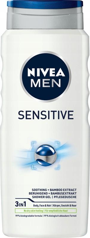 NIVEA MEN Żel pod prysznic Sensitive 500ml