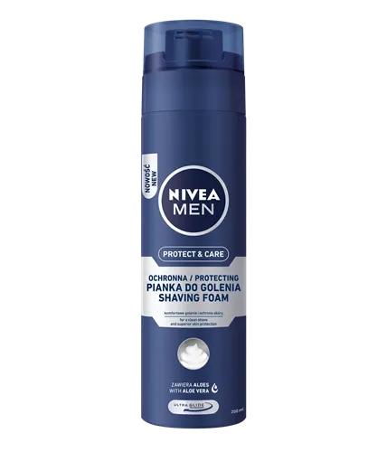 NIVEA MEN Pianka do golenia Protect&Care 200ml - obrazek 5