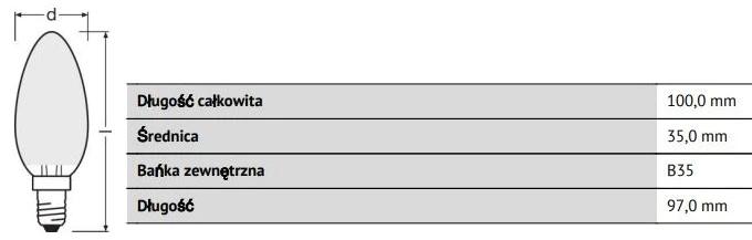 OSRAM Żarówki LED Ledowe E14 4W = 40W 2700K ŚWIECA 3PAK Ciepła Barwa - obrazek 14