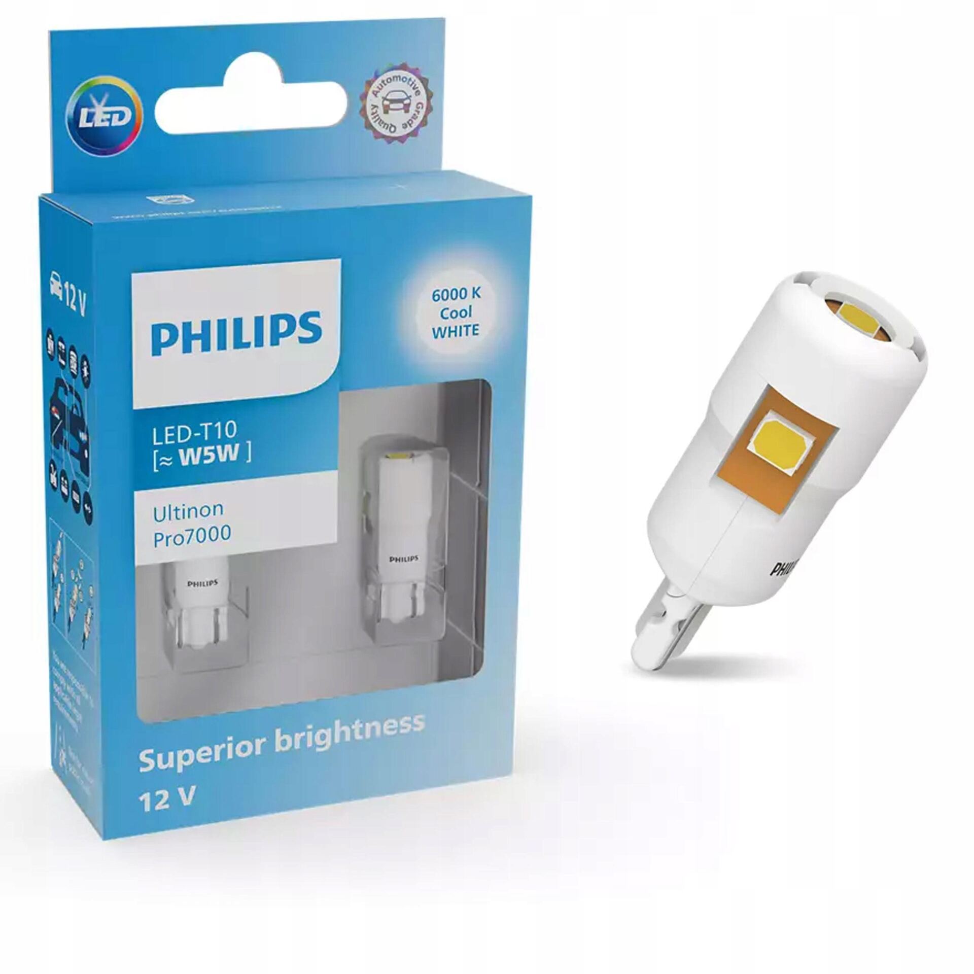 Żarówki Philips LED Ultinon Pro7000 W5W CU70 12V