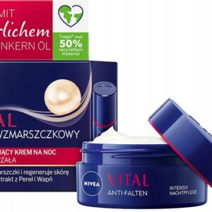 NIVEA Krem na Noc Vital Przeciwzmarszczkowy Regenerujący, 50 ml