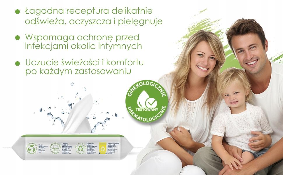 Cleanic nawilżany papier toaletowy rumianek 80szt. - obrazek 4