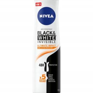 NIVEA BLACK & WHITE INVISIBLE ULTIMATE IMPACT ANTYPERSPIRANT SPRAY 150 ML