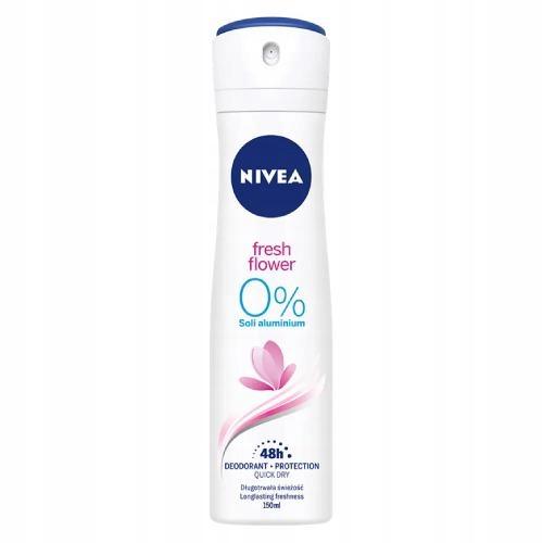 NIVEA FRESH FLOWER 0% SOLI ALUMINUM DEZODORANT W SPRAYu 150 ML - obrazek 9