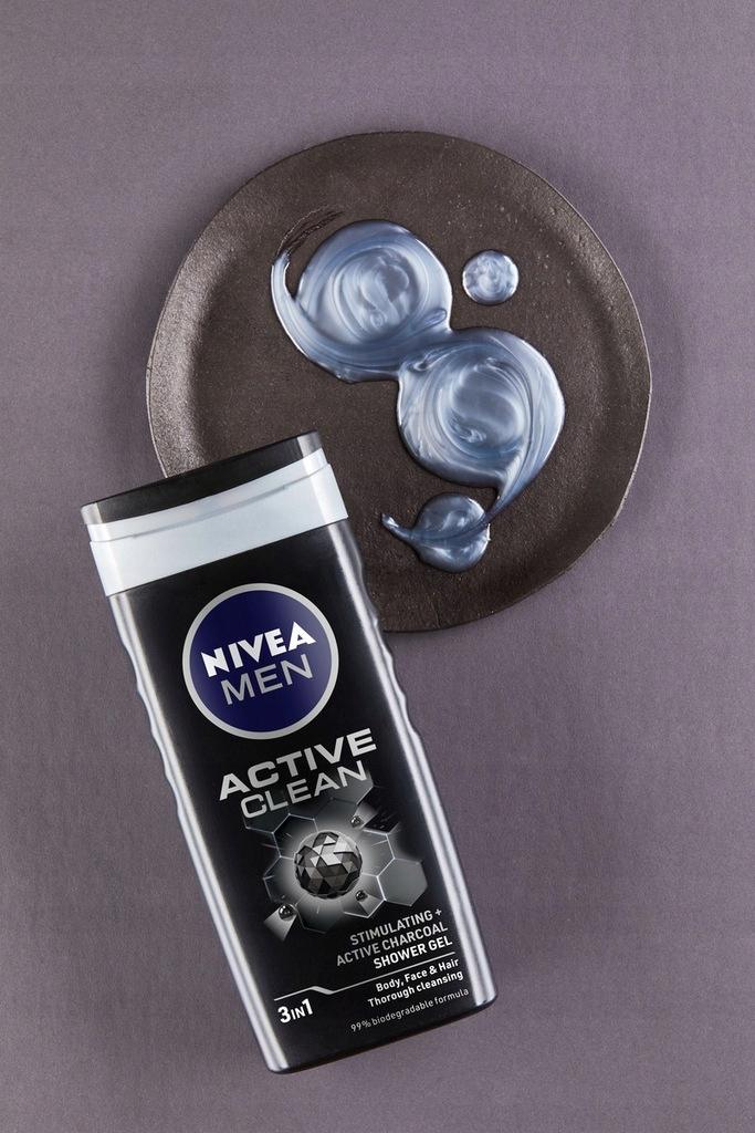 NIVEA MEN Żel pod prysznic Active Clean 500 ml - obrazek 2