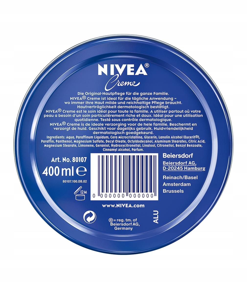 NIVEA Krem nawilżający do ciała twarzy CREME 400ml - obrazek 6
