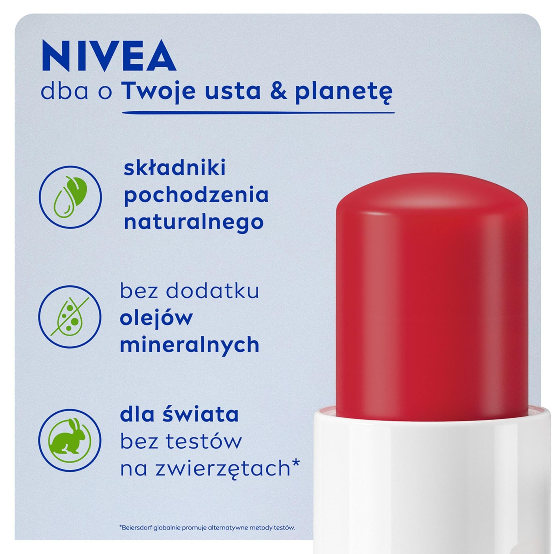 Nivea Pielęgnująca pomadka do ust Strawberry Shine 4.8g - obrazek 9