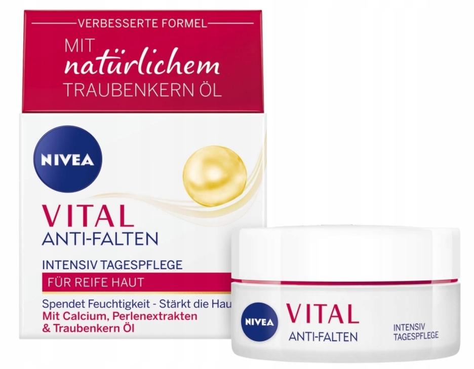 NIVEA Krem na Dzień Vital Przeciwzmarszczkowy Odżywczy, 40 ml - obrazek 6