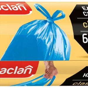 PACLAN Worki na Śmieci CLASSIC z Uszami 60L 16szt.