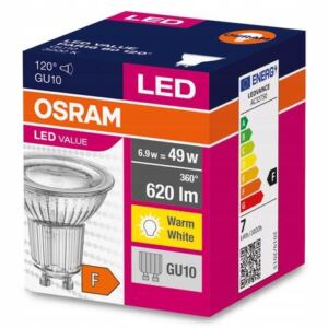 OSRAM 呕ar贸wka LED GU10 6,9W 49W 620lm 3000K 120掳