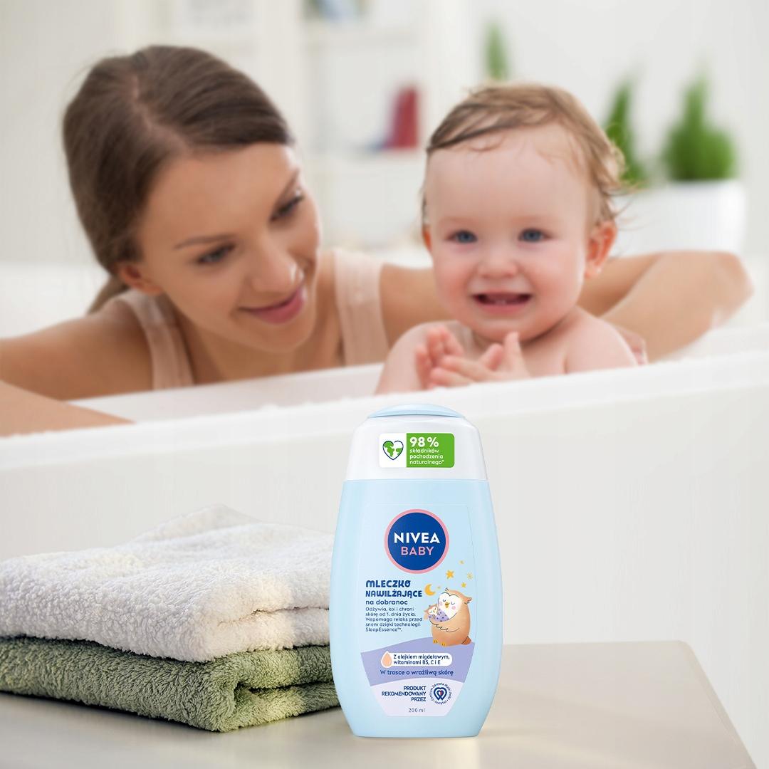 NIVEA BABY Mleczko Nawilżające na dobranoc 200 ml - obrazek 7