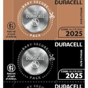 Duracell Baterie Litowe Płaska Guzikowa Pastylkowa CR2025 DL2025 5szt.
