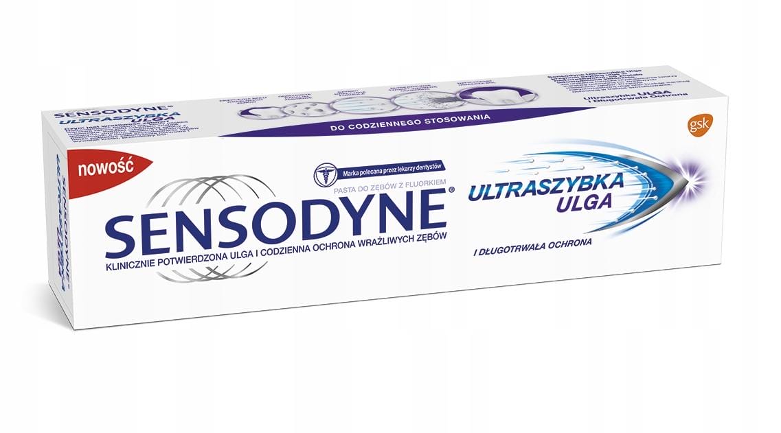Sensodyne Pasta do zębów wrażliwych Ultraszybka Ulga Whitening 75ml - obrazek 2