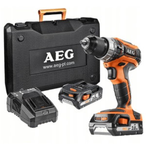 Wiertarko-Wkr臋tarka 18V z Udarem AEG + 2 x 2.0 Ah + 艁adowarka + Walizka